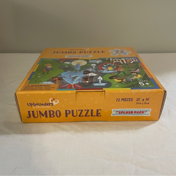 NIB SEALED Upbounders by Little Likes Kids 72 Piece Jumbo Puzzle - Splash Park - Picture 2 of 6